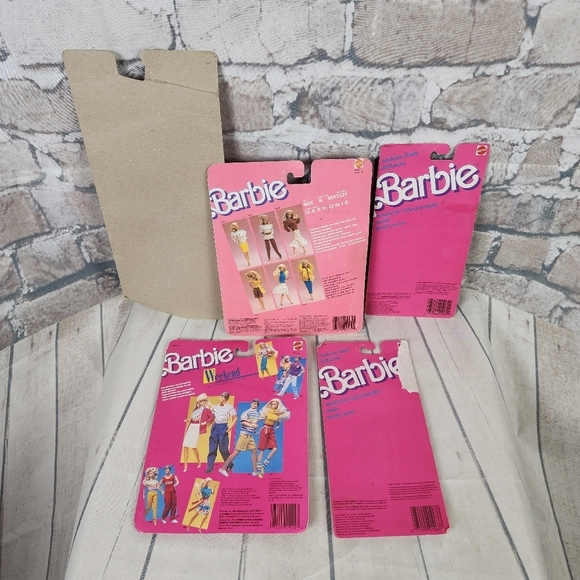 Vintage 80s Barbie Clothing Deadstock Set of 4 Packages 1 Flair Ski Outfit - Picture 5 of 16